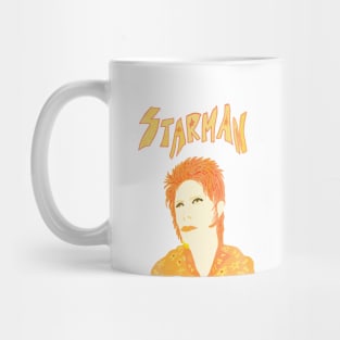 psychedelic retro bowie Mug